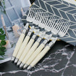 Stainless Steel Cutlery Set  Ivory Laguiole Design with 24 Pieces - Detailed view