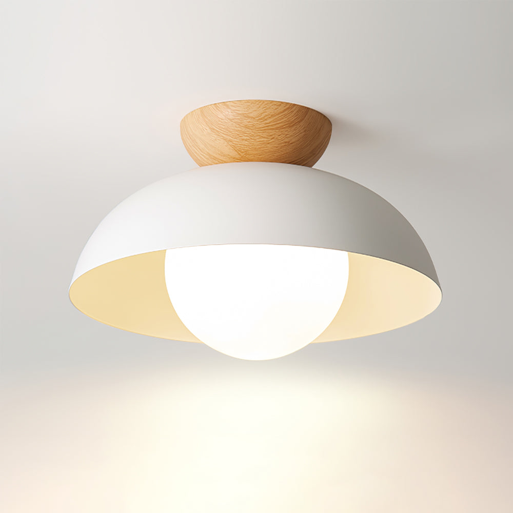 Modern Pendant Light  Black Metal Wood Accent - Product detail 14