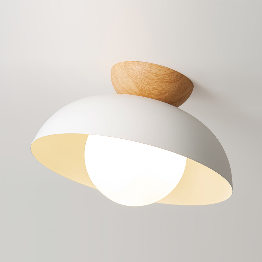 Modern Pendant Light  Black Metal Wood Accent - Product detail 13