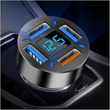 Dual USB Car Charger  66W Fast Charging Digital Display - Detailed view