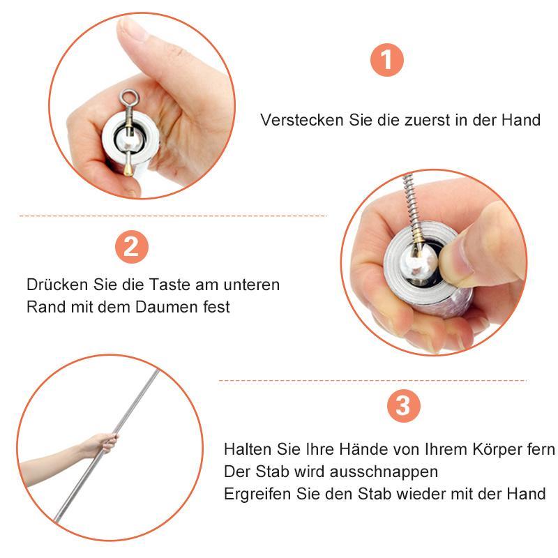 Steel Telescopic Baton  Compact Self Defense Rod - Product detail 8