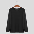 Essential Crew Neck Sweatshirt  Minimalist Cotton Blend Design - Product detail 12