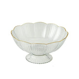 Vintage Glass Fruit Bowl  Scalloped Edge Mint Design - Product detail 8