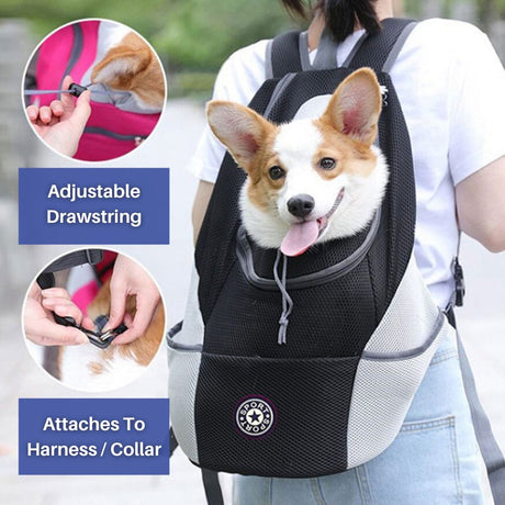 Pet Travel Backpack  Mesh Ventilated Carrier For Small Dogs - Product showcase