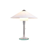Bauhaus Table Lamp  Glass Base With Fabric Shade - Product detail 9