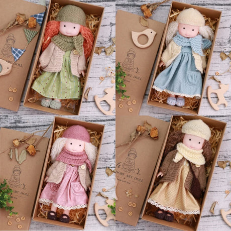 Waldorf Dress Up Doll  Handmade Plush With Interchangeable Outfits - Product showcase