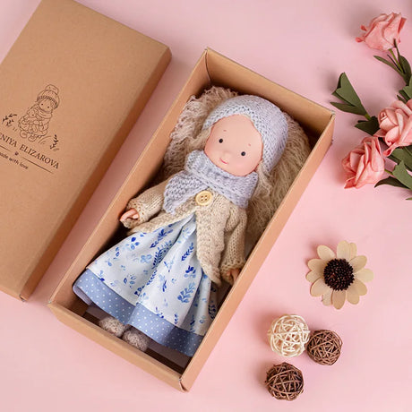 Waldorf Dress Up Doll  Handmade Plush With Interchangeable Outfits - Detailed view