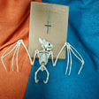 Gothic Skeleton Bat  Halloween Wall Hanging Decoration - Detailed view