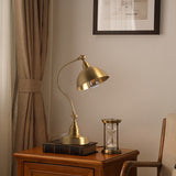 Brass Table Lamp  Adjustable Dome Shade Design - Product detail 4