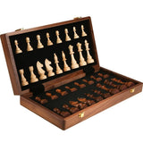 Wooden Chess Set  Foldable Walnut Board with Handcrafted Pieces - Product detail 4