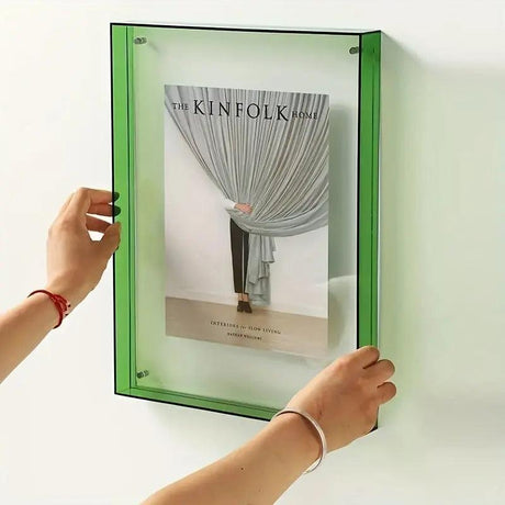 Modern Acrylic Picture Frame  Neon Pink Edge Illumination - Product detail 4