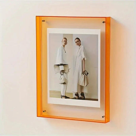 Modern Acrylic Picture Frame  Neon Pink Edge Illumination - Product detail 5