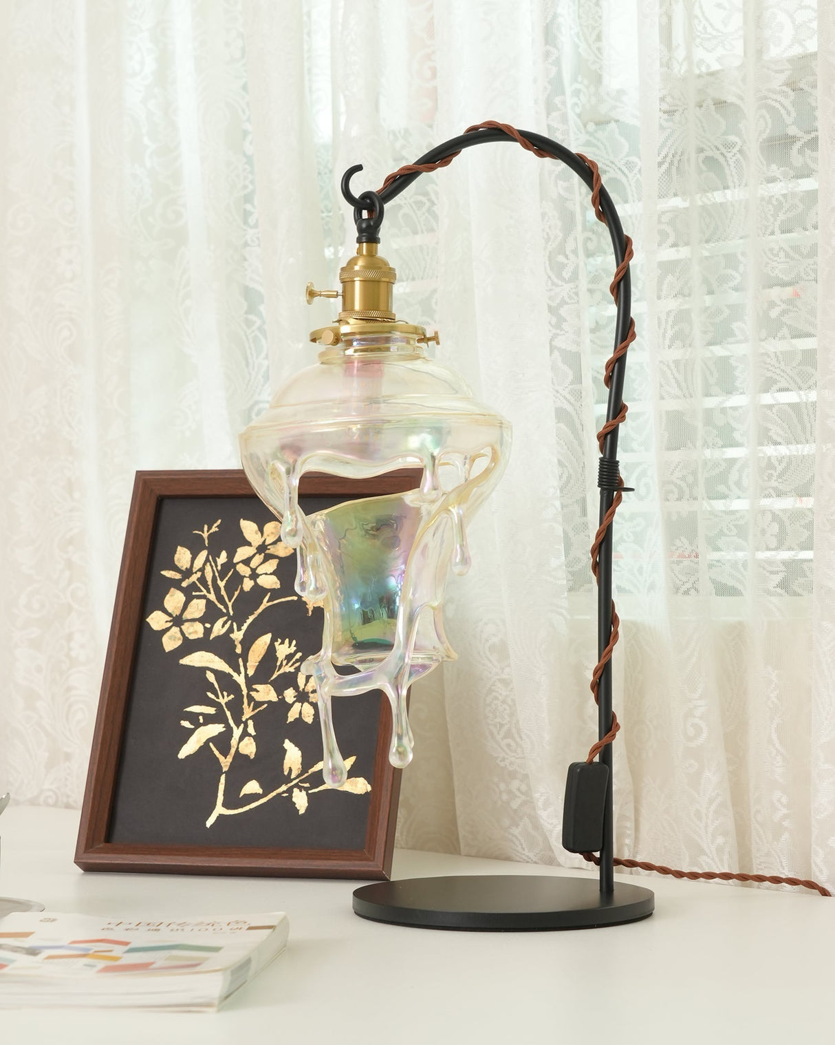 Organic Table Lamp  Crystal Water Droplet Design - Product detail 11
