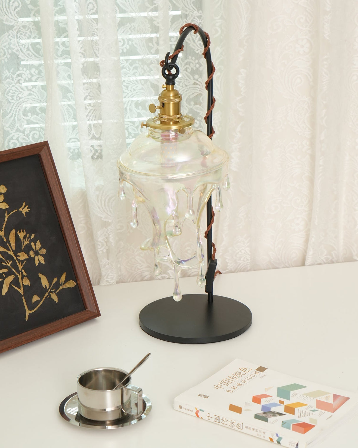 Organic Table Lamp  Crystal Water Droplet Design - Product detail 10