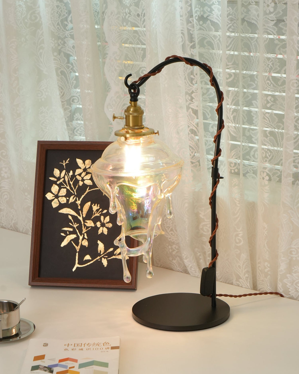 Organic Table Lamp  Crystal Water Droplet Design - Product detail 12