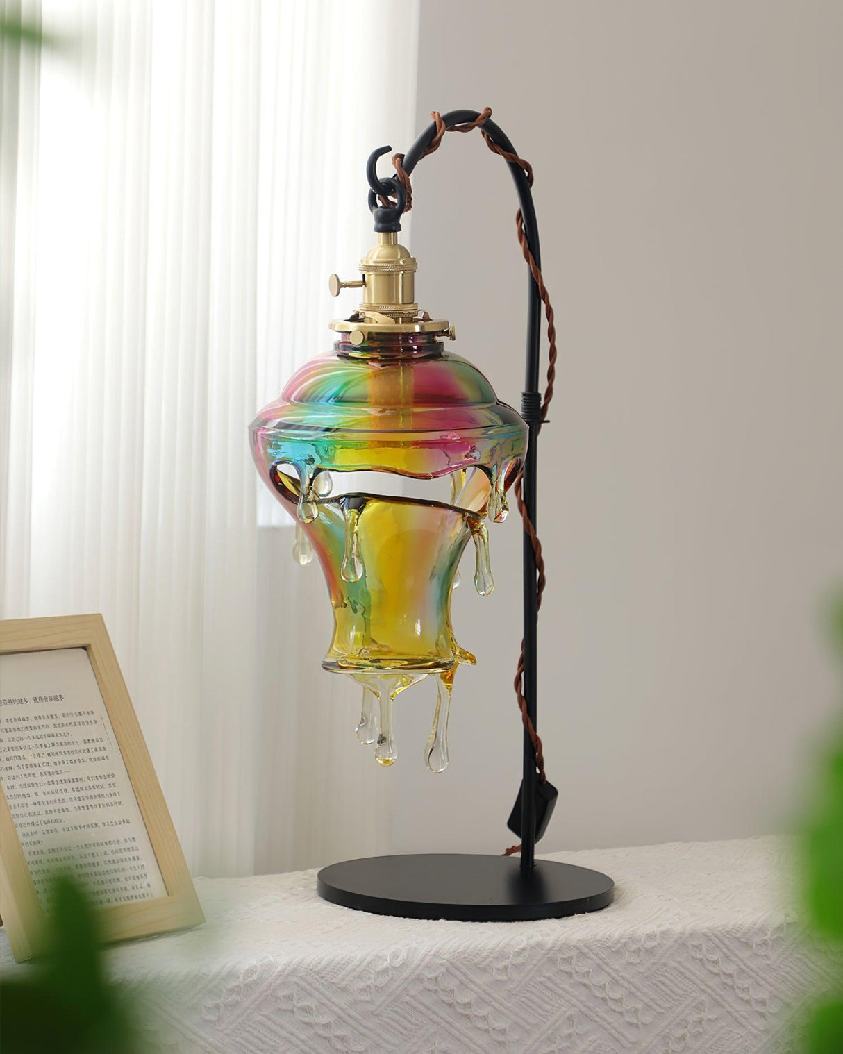 Organic Table Lamp  Crystal Water Droplet Design - Product detail 5