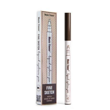Waterproof Eyebrow Pen  4-Tip Liquid Precision Applicator - Product showcase