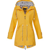 Waterproof Hooded Coat  Black Striped Liner Design - Product detail 5