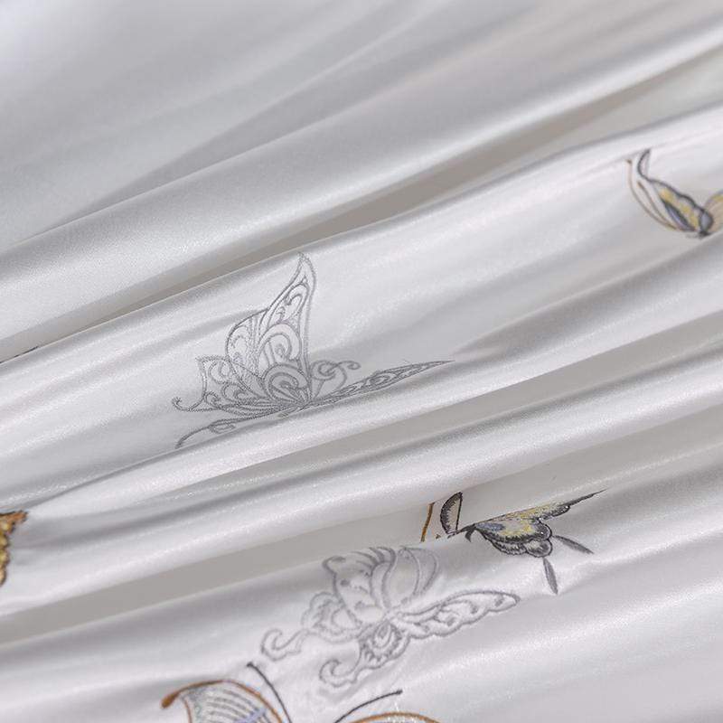 Luxury Butterfly Duvet Set  Egyptian Cotton Satin Blend - Product detail 5