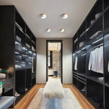 Modern LED Ceiling Light  Wood Trim Black Cylinder - Product detail 15