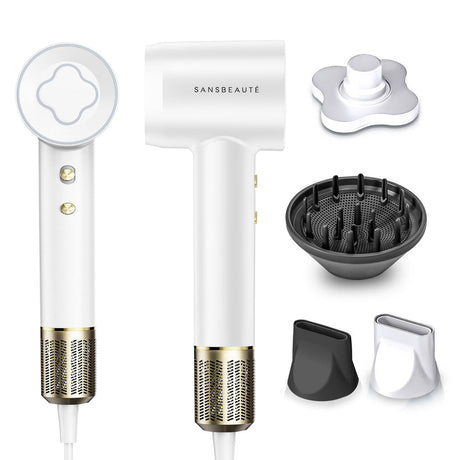 Professional Hair Dryer  Ionic Technology With Magnetic Attachments - Product showcase