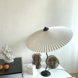Modern Pleated Table Lamp  Textured Shade Design - Product detail 8