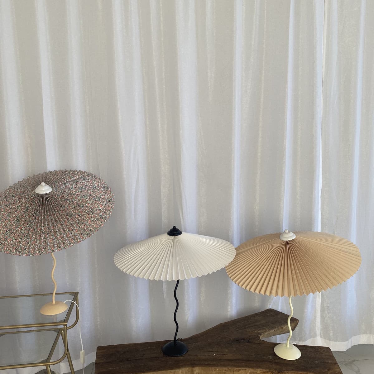 Modern Pleated Table Lamp  Textured Shade Design - Product detail 17