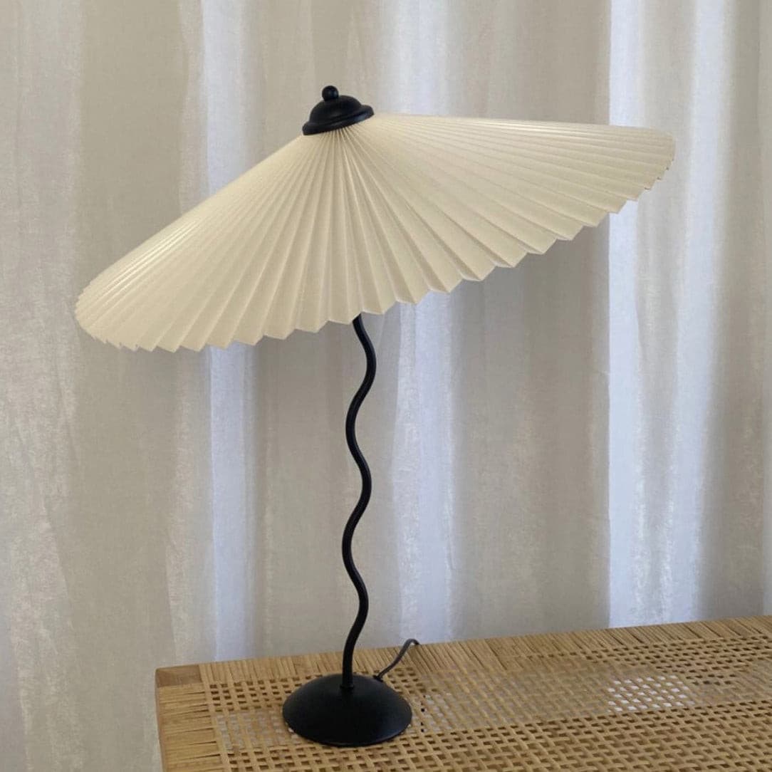 Modern Pleated Table Lamp  Textured Shade Design - Product detail 6