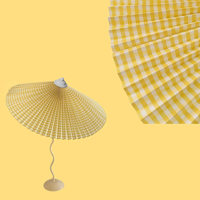 Modern Pleated Table Lamp  Textured Shade Design - Product detail 34