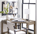 Alabaster Table Lamp  White Marble Base with Linen Shade - Product detail 10