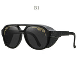 Protective Motorcycle Sunglasses  UV400 TAC Lens Shield - Detailed view