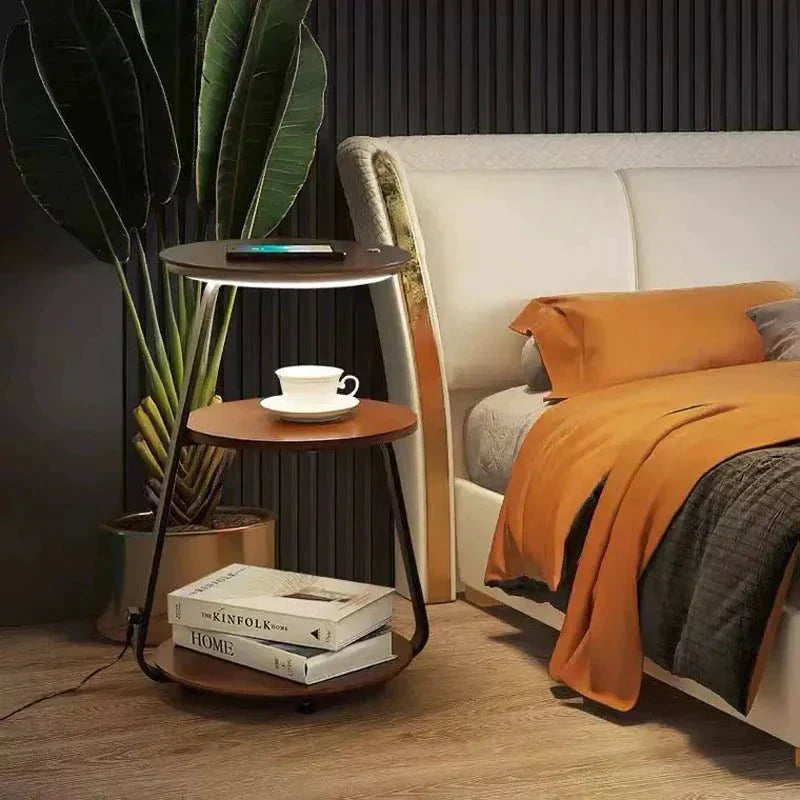 Modern Triple Tier Side Table  Space-Saving Design - Product detail 6