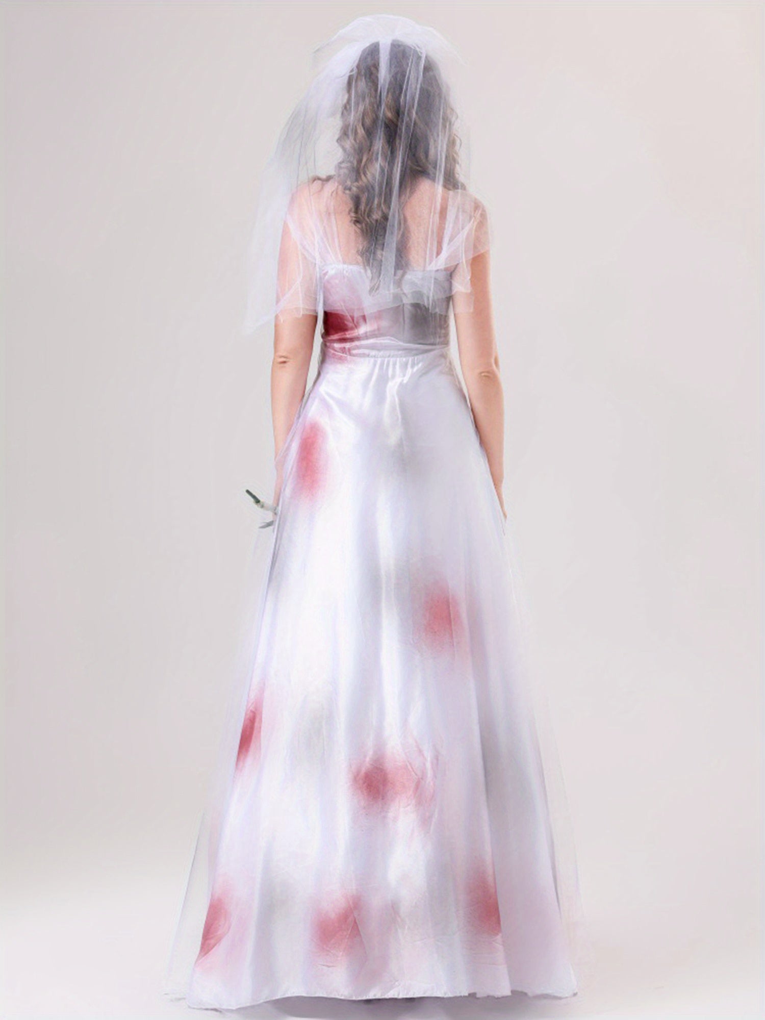 Womens Spooky Corpse Bride Halloween Costume Dress  Bloody Maxi Gown - Product example