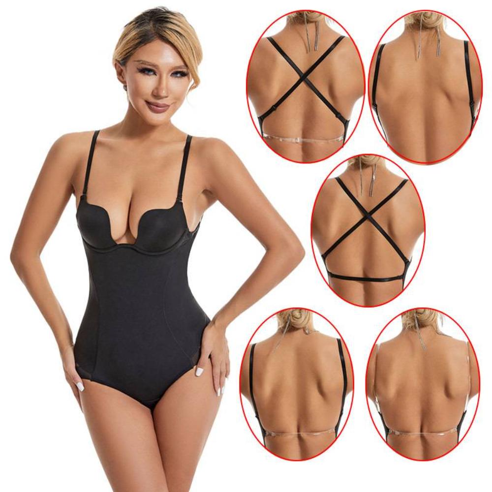 Seamless Shaping Bodysuit  U-Plunge Backless Design With Built-in Bra - Product detail 5