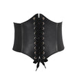 Wide Corset Belt  Lace-Up Waist Cincher With Elastic Panels - Product detail 6