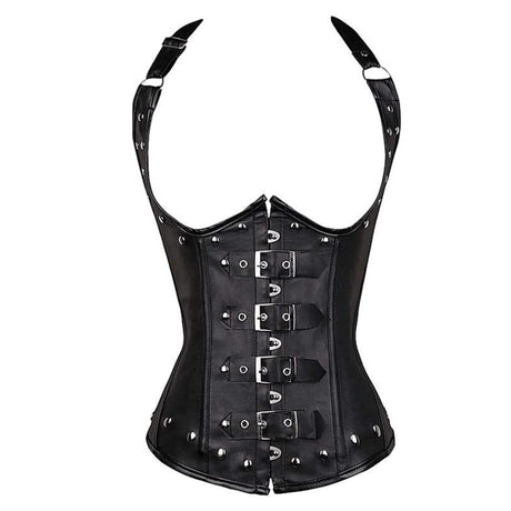 Gothic Underbust Corset  Steel Boned Steampunk Design - Product detail 7