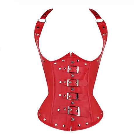 Gothic Underbust Corset  Steel Boned Steampunk Design - Product detail 8