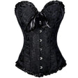 Victorian Waist Trainer Corset  Boned Jacquard Pattern - Product detail 7
