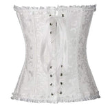 Victorian Waist Trainer Corset  Boned Jacquard Pattern - Product detail 4