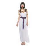 Womens Royal Cleopatra Costume  Sleeveless Maxi Halloween Dress - Detailed view