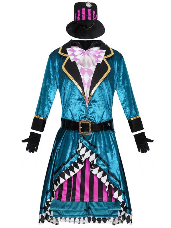 Womens Halloween Dress  Fantasy Mad Hatter Mini Costume Look - Product example