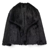 Plush Faux Fur Jacket  Soft Pink Winter Outerwear - Product detail 11