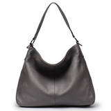 Classic Leather Hobo Bag  Minimalist Black Design - Product example