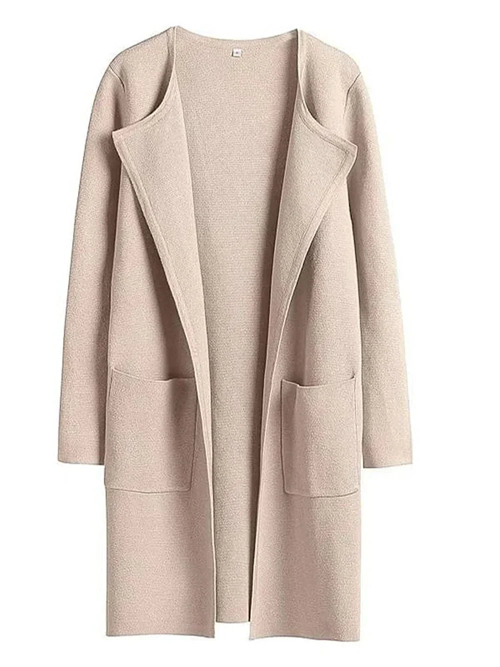 Minimalist Wool Blend Coat  Wide Lapel Relaxed Design - Product detail 15