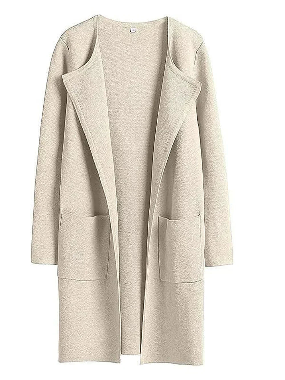Minimalist Wool Blend Coat  Wide Lapel Relaxed Design - Product detail 16
