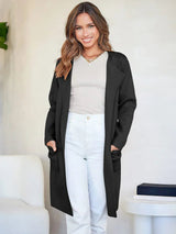 Minimalist Wool Blend Coat  Wide Lapel Relaxed Design - Product detail 7