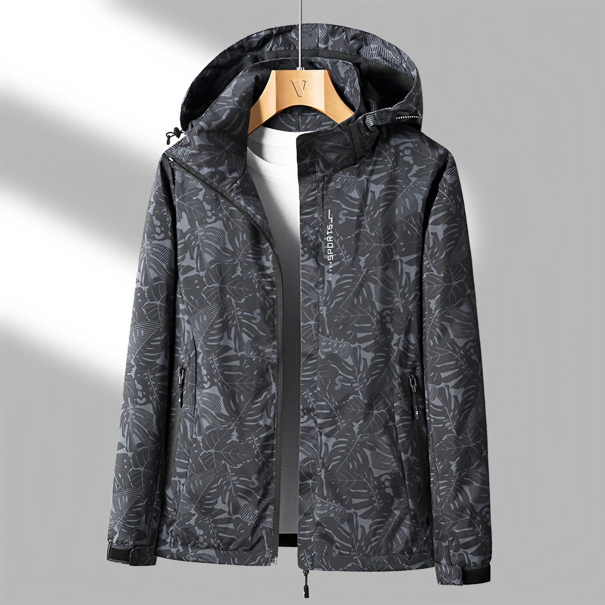 Floral Waterproof Jacket  Lightweight Pink Outdoor Shell - Product detail 4