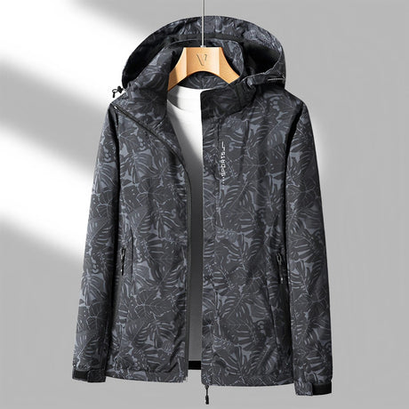 Floral Waterproof Jacket  Lightweight Pink Outdoor Shell - Product detail 4