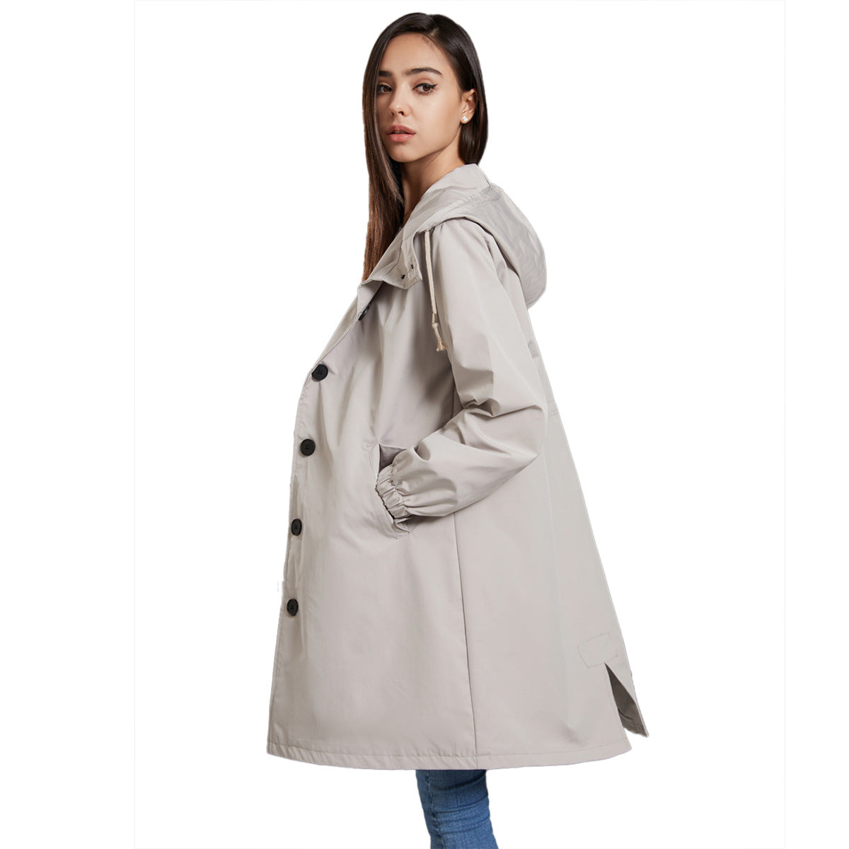 Waterproof Rain Jacket  Lightweight Hooded Windbreaker - Product showcase