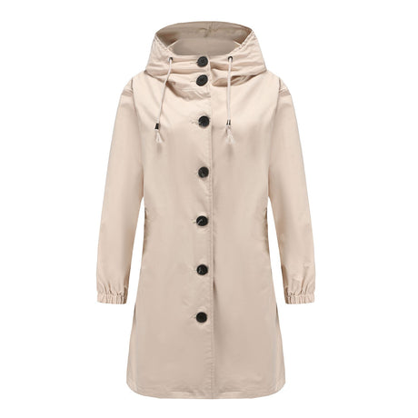 Waterproof Rain Jacket  Lightweight Hooded Windbreaker - Detailed view
